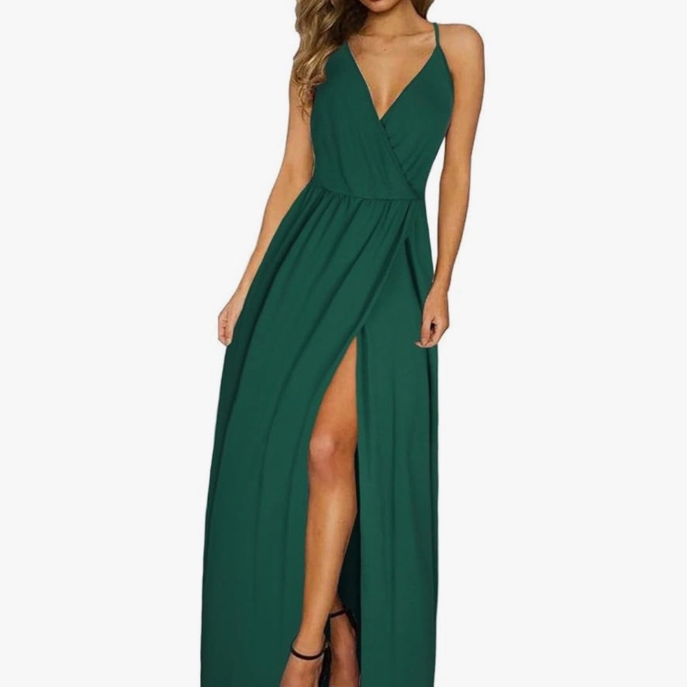 Elegant Green Maxi Dress